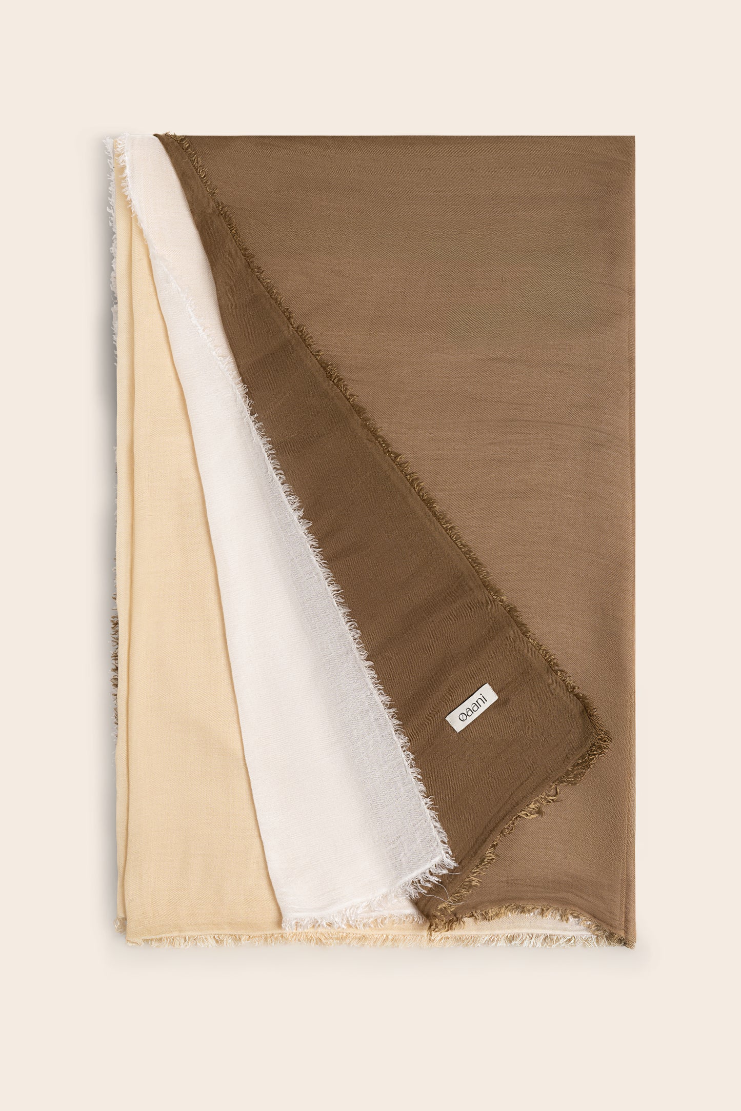 ATLAS - Versatile Scarf Wrap Beige Brown - Oaani