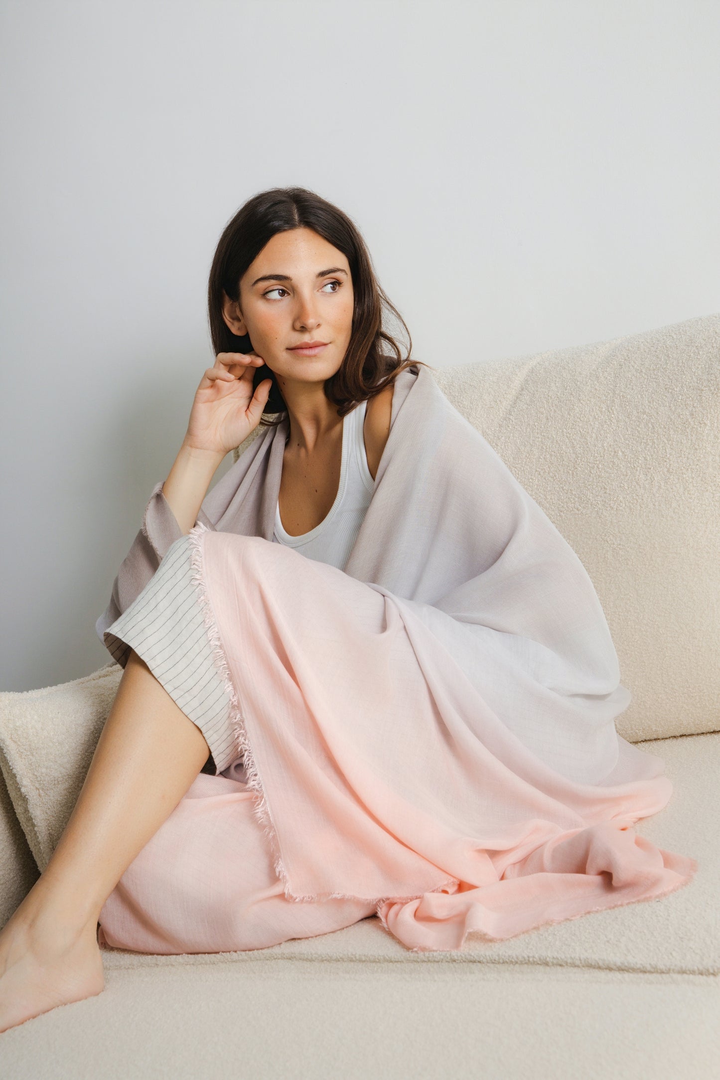 ATLAS - Versatile Scarf Wrap Rose Taupe - Oaani