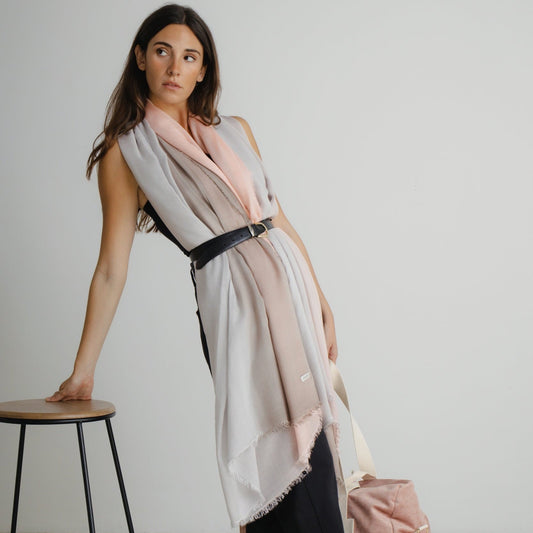 ATLAS - Versatile Scarf Wrap Rose Taupe - Oaani