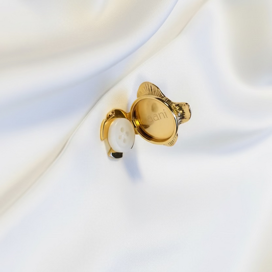 oaani Button Covers — Lily White