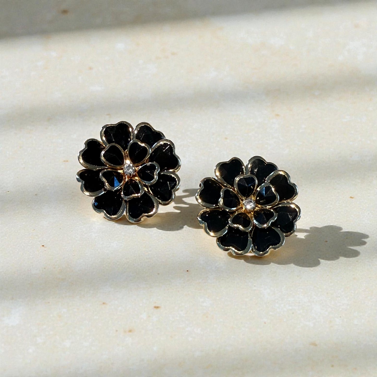 oaani Button Clip-ons — Camille Black - Oaani