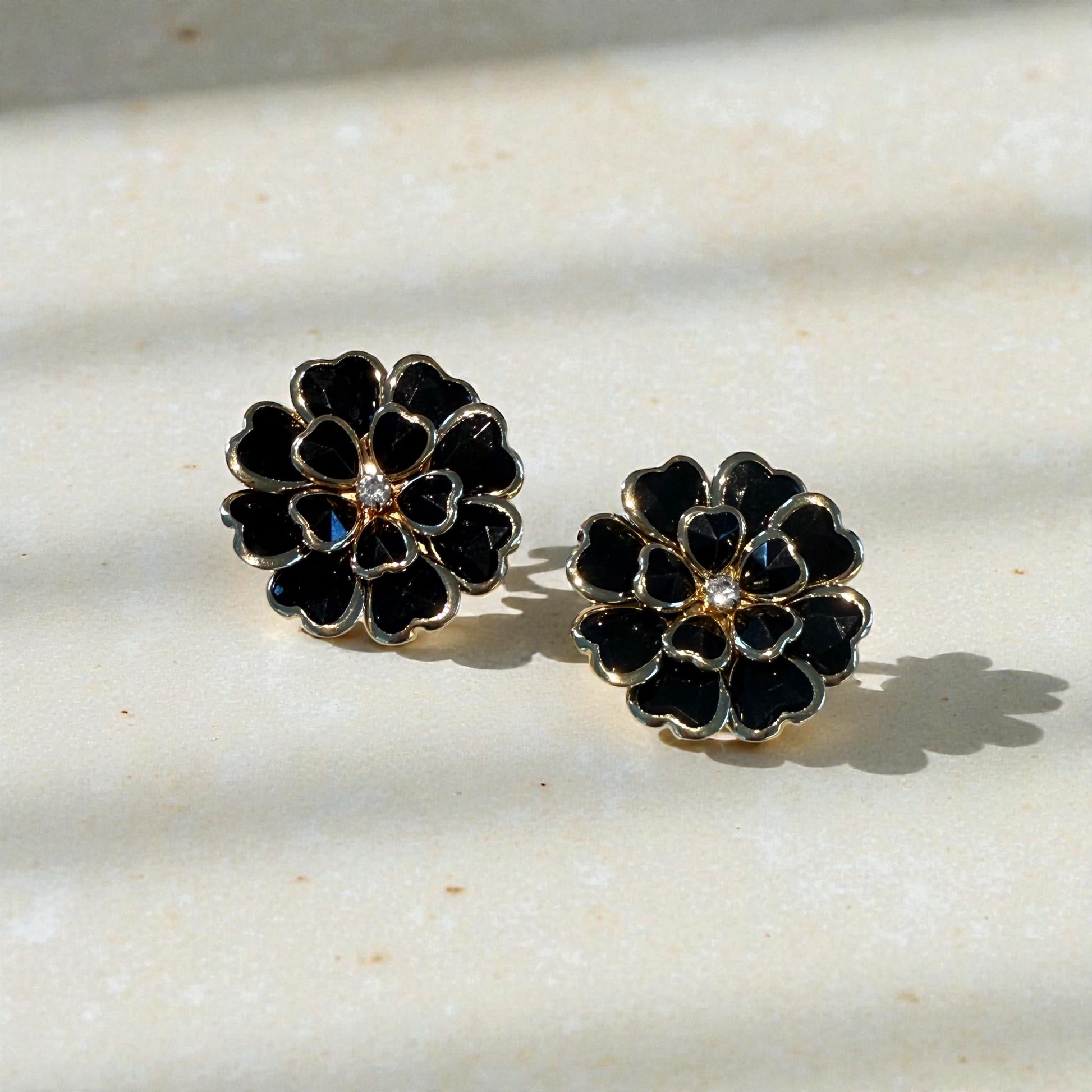oaani Button Clip-ons — Camille Black - Oaani