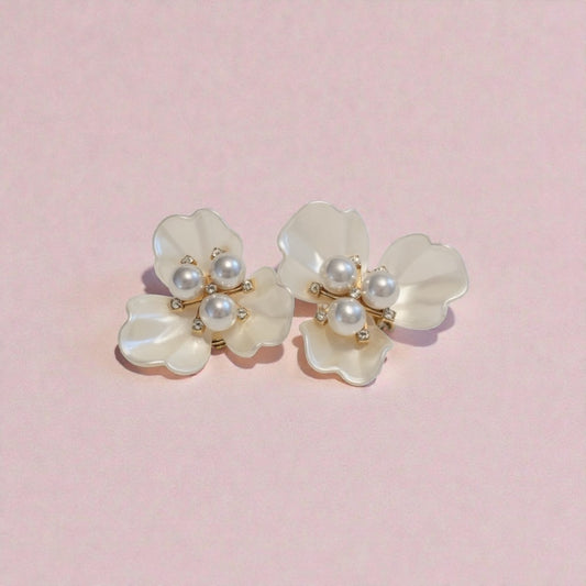 oaani Button Covers — Flora White