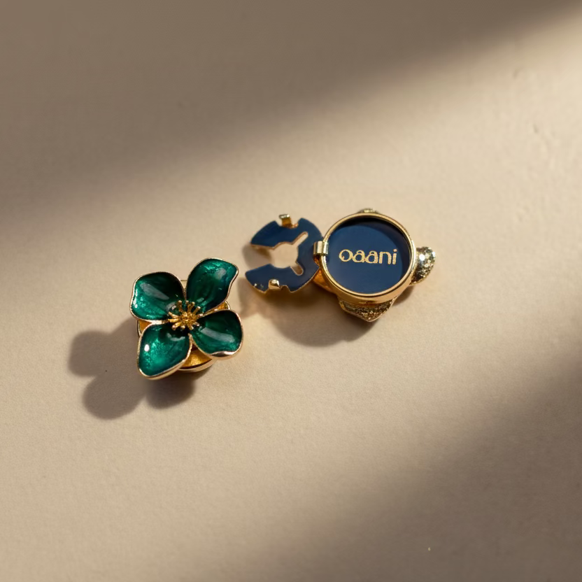 oaani Button Covers — Lily Green - Oaani